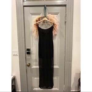 TOBI S Black Open Back Maxi Dress